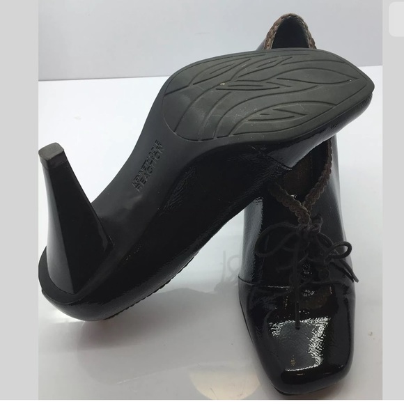 KENNETH COLE Patent Leather Lace-Up Oxford Heels - Picture 6 of 9